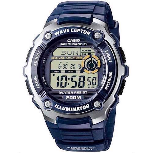 Image of CASIO Waveceptor med vibrator alarm, blåt